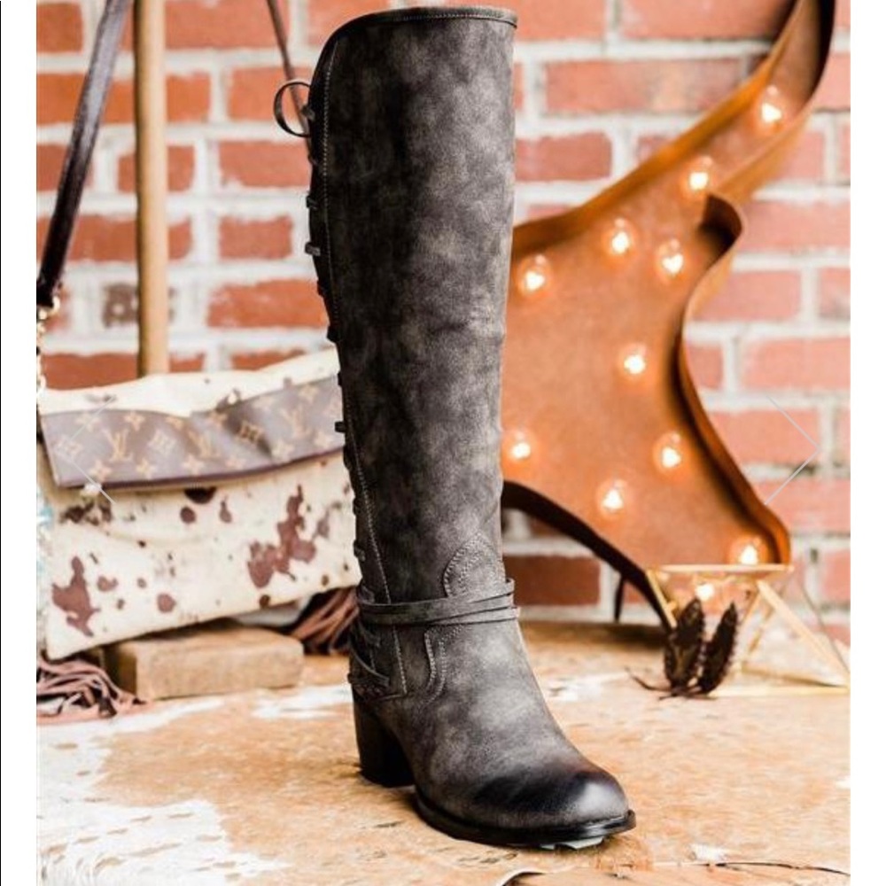 COPY - Laced and loaded adjustable calf riding bo…